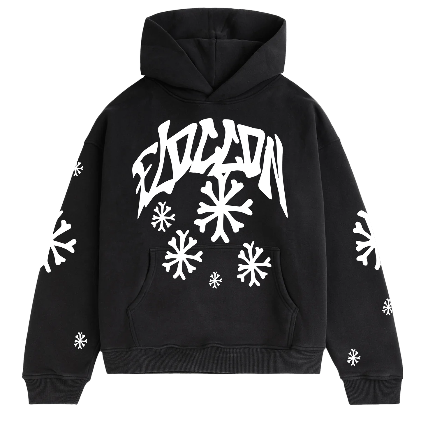 Floccon Hoodie "BLK/WTH"